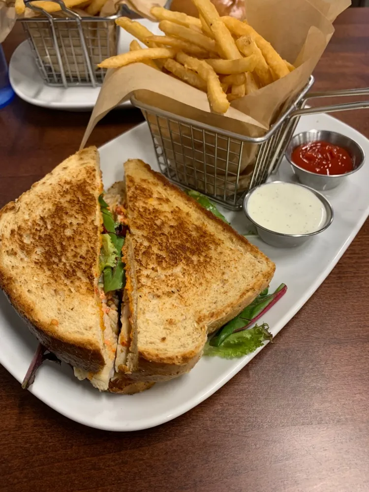 Roasted Turkey Sandwich with Fries